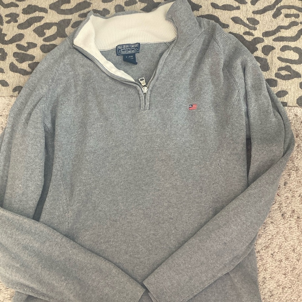 Vintage polo half zip